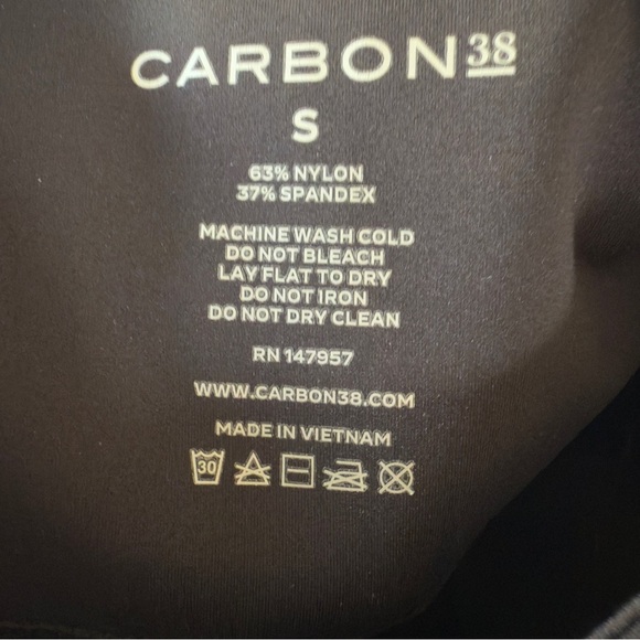 Carbon 38 black high-waist legging with footie Size: S - Picture 3 of 3